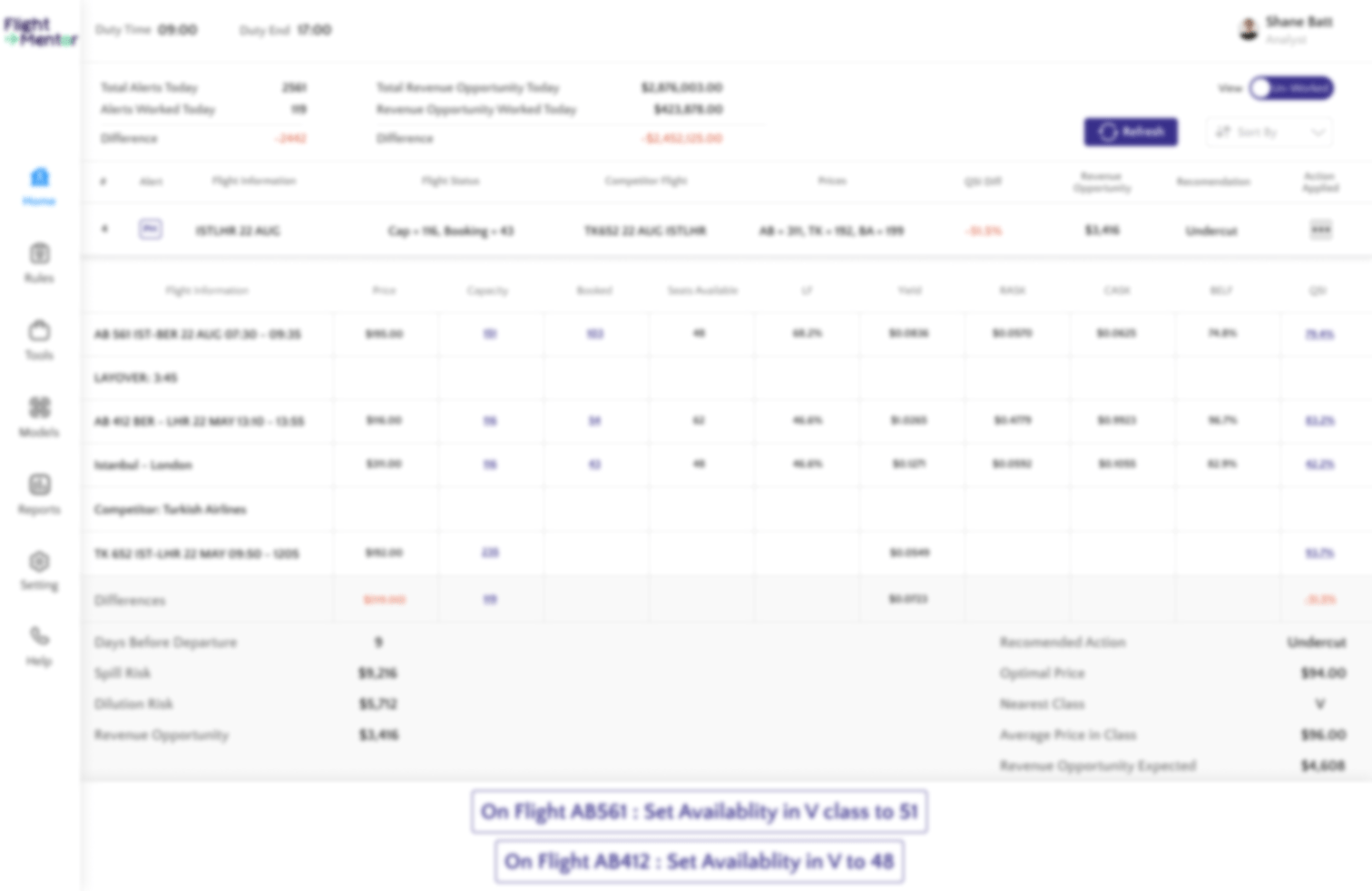 Flight Mentor blurry interface